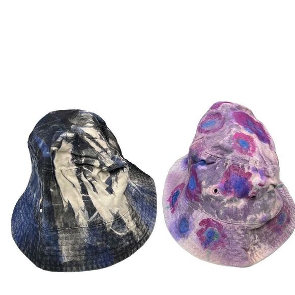 Youth Bucket Hats Set - Camouflage & Milky Way Galaxy Multicolor 12" Diameter - Picture 2 of 10